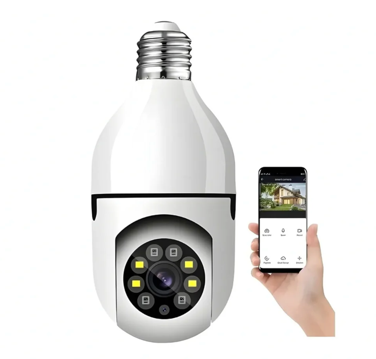 Camara de Seguridad Ampolleta 360 wifi